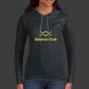 Ladies 100% Ring Spun Cotton Long Sleeve Hooded T Shirt Thumbnail