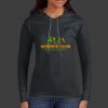 Ladies 100% Ring Spun Cotton Long Sleeve Hooded T Shirt Thumbnail