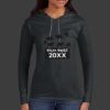 Ladies 100% Ring Spun Cotton Long Sleeve Hooded T Shirt Thumbnail