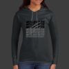 Ladies 100% Ring Spun Cotton Long Sleeve Hooded T Shirt Thumbnail