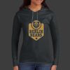 Ladies 100% Ring Spun Cotton Long Sleeve Hooded T Shirt Thumbnail