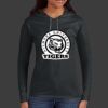 Ladies 100% Ring Spun Cotton Long Sleeve Hooded T Shirt Thumbnail