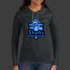 Ladies 100% Ring Spun Cotton Long Sleeve Hooded T Shirt Thumbnail