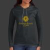 Ladies 100% Ring Spun Cotton Long Sleeve Hooded T Shirt Thumbnail