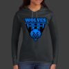 Ladies 100% Ring Spun Cotton Long Sleeve Hooded T Shirt Thumbnail