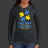 Ladies 100% Ring Spun Cotton Long Sleeve Hooded T Shirt Thumbnail