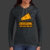 Ladies 100% Ring Spun Cotton Long Sleeve Hooded T Shirt Thumbnail