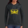Ladies 100% Ring Spun Cotton Long Sleeve Hooded T Shirt Thumbnail