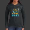 Ladies 100% Ring Spun Cotton Long Sleeve Hooded T Shirt Thumbnail