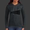 Ladies 100% Ring Spun Cotton Long Sleeve Hooded T Shirt Thumbnail