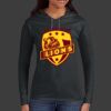 Ladies 100% Ring Spun Cotton Long Sleeve Hooded T Shirt Thumbnail