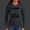 Ladies 100% Ring Spun Cotton Long Sleeve Hooded T Shirt Thumbnail