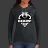 Ladies 100% Ring Spun Cotton Long Sleeve Hooded T Shirt Thumbnail