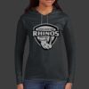Ladies 100% Ring Spun Cotton Long Sleeve Hooded T Shirt Thumbnail