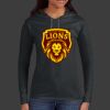 Ladies 100% Ring Spun Cotton Long Sleeve Hooded T Shirt Thumbnail