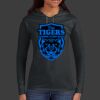 Ladies 100% Ring Spun Cotton Long Sleeve Hooded T Shirt Thumbnail