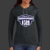 Ladies 100% Ring Spun Cotton Long Sleeve Hooded T Shirt Thumbnail