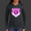 Ladies 100% Ring Spun Cotton Long Sleeve Hooded T Shirt Thumbnail