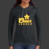 Ladies 100% Ring Spun Cotton Long Sleeve Hooded T Shirt Thumbnail