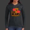 Ladies 100% Ring Spun Cotton Long Sleeve Hooded T Shirt Thumbnail