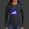 Ladies 100% Ring Spun Cotton Long Sleeve Hooded T Shirt Thumbnail