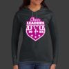Ladies 100% Ring Spun Cotton Long Sleeve Hooded T Shirt Thumbnail
