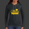 Ladies 100% Ring Spun Cotton Long Sleeve Hooded T Shirt Thumbnail