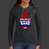 Ladies 100% Ring Spun Cotton Long Sleeve Hooded T Shirt Thumbnail