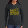 Ladies 100% Ring Spun Cotton Long Sleeve Hooded T Shirt Thumbnail