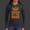 Ladies 100% Ring Spun Cotton Long Sleeve Hooded T Shirt Thumbnail