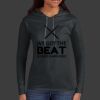 Ladies 100% Ring Spun Cotton Long Sleeve Hooded T Shirt Thumbnail