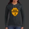 Ladies 100% Ring Spun Cotton Long Sleeve Hooded T Shirt Thumbnail