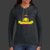 Ladies 100% Ring Spun Cotton Long Sleeve Hooded T Shirt Thumbnail