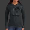 Ladies 100% Ring Spun Cotton Long Sleeve Hooded T Shirt Thumbnail