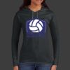 Ladies 100% Ring Spun Cotton Long Sleeve Hooded T Shirt Thumbnail