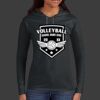 Ladies 100% Ring Spun Cotton Long Sleeve Hooded T Shirt Thumbnail