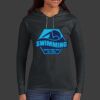 Ladies 100% Ring Spun Cotton Long Sleeve Hooded T Shirt Thumbnail
