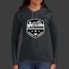 Ladies 100% Ring Spun Cotton Long Sleeve Hooded T Shirt Thumbnail