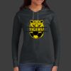 Ladies 100% Ring Spun Cotton Long Sleeve Hooded T Shirt Thumbnail