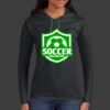 Ladies 100% Ring Spun Cotton Long Sleeve Hooded T Shirt Thumbnail