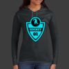 Ladies 100% Ring Spun Cotton Long Sleeve Hooded T Shirt Thumbnail