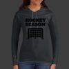 Ladies 100% Ring Spun Cotton Long Sleeve Hooded T Shirt Thumbnail