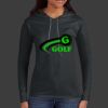 Ladies 100% Ring Spun Cotton Long Sleeve Hooded T Shirt Thumbnail