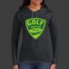 Ladies 100% Ring Spun Cotton Long Sleeve Hooded T Shirt Thumbnail