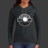 Ladies 100% Ring Spun Cotton Long Sleeve Hooded T Shirt Thumbnail