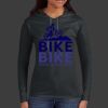 Ladies 100% Ring Spun Cotton Long Sleeve Hooded T Shirt Thumbnail