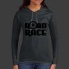 Ladies 100% Ring Spun Cotton Long Sleeve Hooded T Shirt Thumbnail
