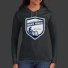 Ladies 100% Ring Spun Cotton Long Sleeve Hooded T Shirt Thumbnail