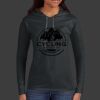 Ladies 100% Ring Spun Cotton Long Sleeve Hooded T Shirt Thumbnail