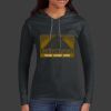 Ladies 100% Ring Spun Cotton Long Sleeve Hooded T Shirt Thumbnail